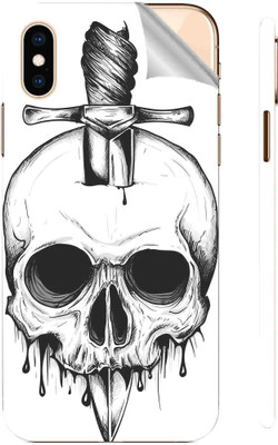 Snooky Apple iPhone XS Max Mobile Skin(White)