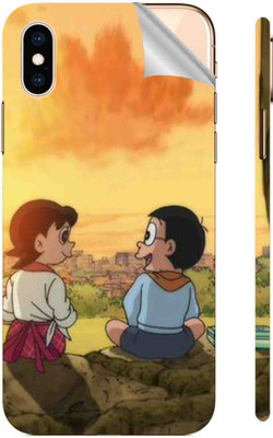 Snooky Apple iPhone XS Mobile Skin(Multicolor)