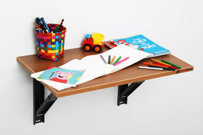 Invisible Bed Engineered Wood Study Table(Wall Mounted, Finish Color - Dessert Walnut)