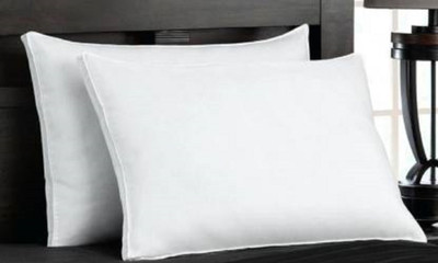 Shreejee Microfibre Solid Sleeping Pillow Pack of 2(White)