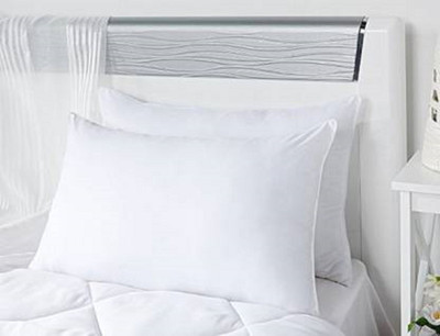 Shreejee Microfibre Solid Sleeping Pillow Pack of 2(White)