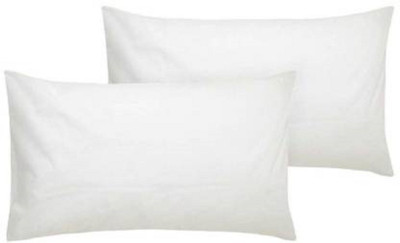 Shreejee Microfibre Solid Sleeping Pillow Pack of 2(White)