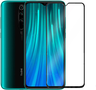 CEDO XPRO Edge To Edge Tempered Glass for Full Glue Coverage Screen Protector For Xiaomi Redmi Note 8 Pro (Black)(Pack of 1)