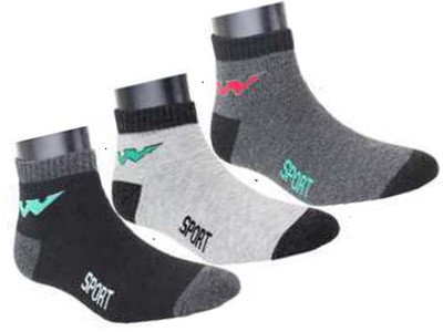 RAJAVI Men & Women Color Block Ankle Length(Pack of 3)