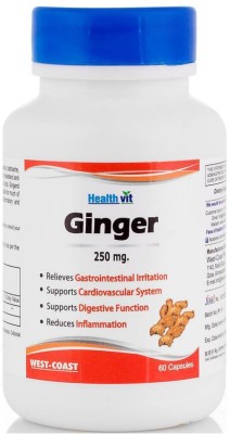 HealthVit Ginger powder 60 Capsules- 250 mg(60 No)