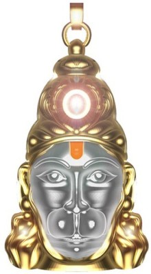 Sheela Enterprises Mantra Siddh Gold Plated Shri Hanuman Chalisa Yantra Locket Hanuman Kavach Brass Yantra