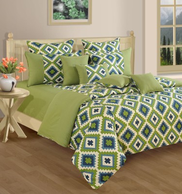SWAYAM Floral Single Comforter for  Mild Winter(Cotton, Blue)