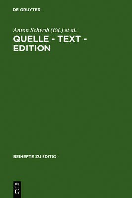 Quelle - Text - Edition(German, Hardcover, unknown)