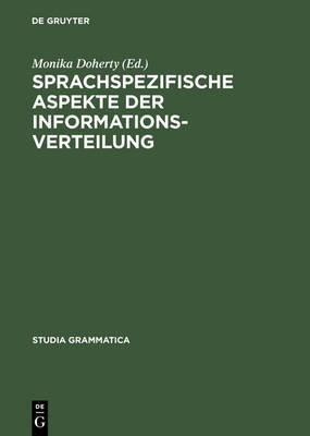 Sprachspezifische Aspekte der Informationsverteilung(German, Hardcover, unknown)