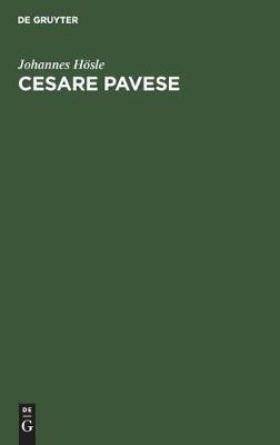 Cesare Pavese(German, Hardcover, Hoesle Johannes)