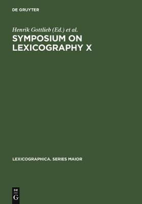 Symposium on Lexicography X(English, Electronic book text, unknown)