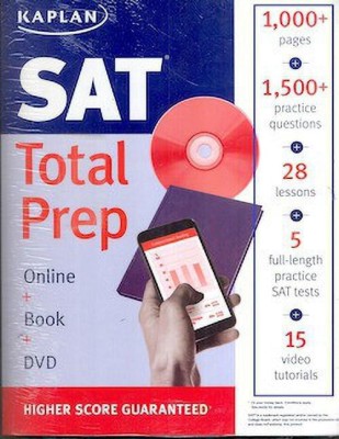 Sat: Total Prep  - Online + Book + DVD with 1 Disc(English, Paperback, Kaplan Test Prep)