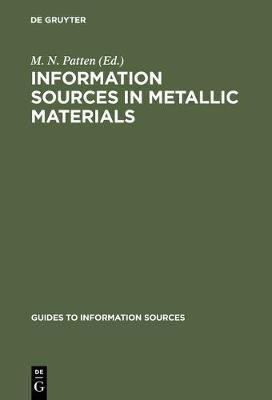 Information Sources in Metallic Materials(English, Hardcover, unknown)