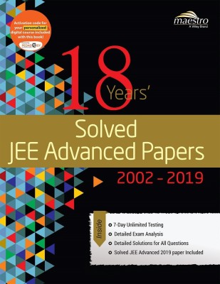 Wiley's 18 Years' Solved Jee Advanced Papers 2002 - 2019(English, Paperback, unknown)