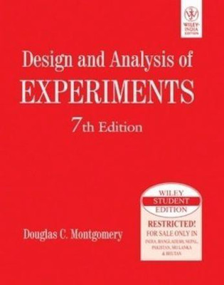 Design and Analysis of Experiments(English, Paperback, Montgomery Douglas C.)