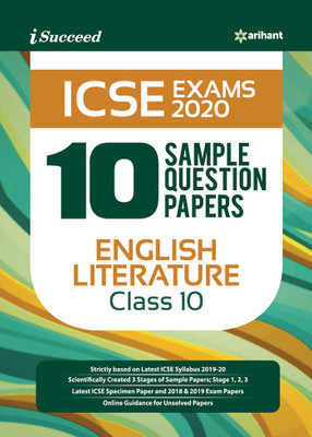 10 Sample Question Papers ICSE English Literature Class 10 2019-20(English, Paperback, unknown)