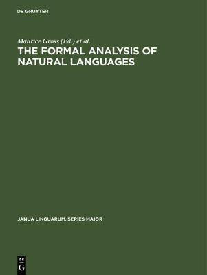 The Formal Analysis of Natural Languages(English, Electronic book text, unknown)