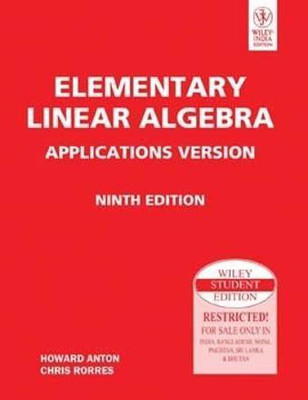 Elementary Linear Algebra Applications Version, 9th Ed(English, Paperback, Rorres Chris)