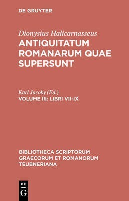 Antiquitatum Romanarum quae supersunt, vol. III(English, Hardcover, Halicarnaseus Dionysius)