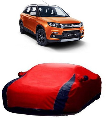 AAMANG Car Cover For Maruti Suzuki Vitara Brezza (With Mirror Pockets)(Red)