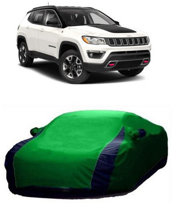AASDEE Car Cover For Jeep Compass (With Mirror Pockets)(Green)
