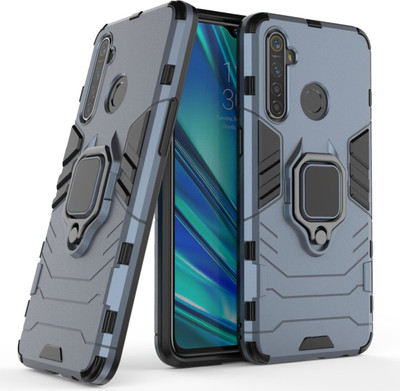 Cover Alive Back Cover for Realme 5 Pro(Blue, Flexible)