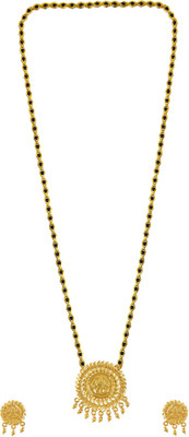 memoir Brass Gold-plated Gold, Black Jewellery Set(Pack of 1)