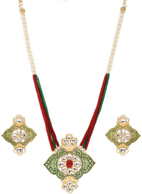 Sukkhi Alloy Gold-plated Multicolor Jewellery Set(Pack of 1)