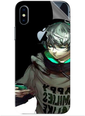 Snooky Apple iPhone X Mobile Skin(Multicolor)