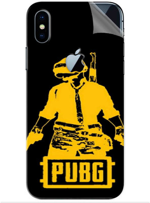 Snooky Apple iPhone X Mobile Skin(Black)