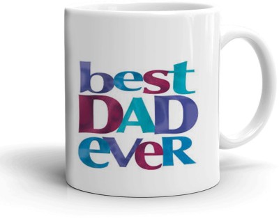 Kesri Gifts Best Dad Ever Theme(kg-pmug-2276P) Ceramic Coffee Mug(325 ml)