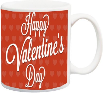 Kesri Gifts Happy Valentine's Day Theme(valent-mug-1279) Ceramic Coffee Mug(325 ml)