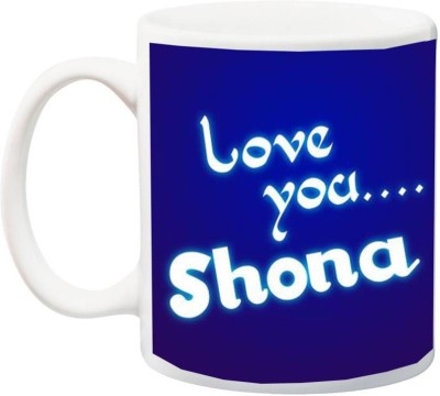 Kesri Gifts Love You Shona Theme(valent-mug-0053) Ceramic Coffee Mug(325 ml)