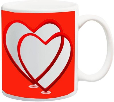 Kesri Gifts Love Theme(valent-mug-1468) Ceramic Coffee Mug(325 ml)