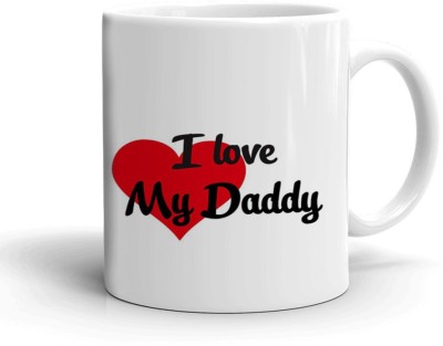 Kesri Gifts Love My Daddy Theme(kg-pmug-2144P) Ceramic Coffee Mug(325 ml)