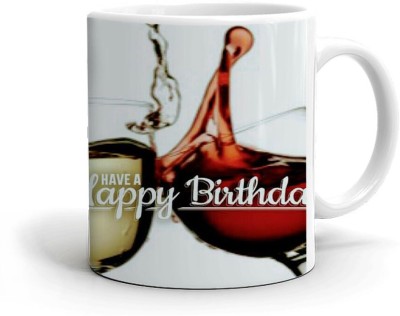 Kesri Gifts Happy Birthday Theme(kg-birth-061A) Ceramic Coffee Mug(325 ml)