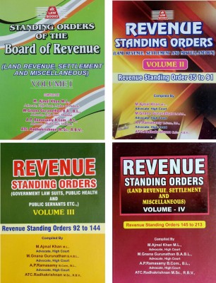 Standing Orders Of The Board Of Revenue / Revenue Standing Orders In ENGLISH (Land Revenue, Settlement And Miscellaneous) - FOUR VOLUMES(Paperback, M.Ajmalkhan Senior Counsel)