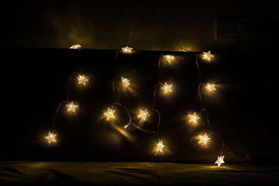Vibgyor Products 20 LEDs 0.03 m Yellow Steady Star Rice Lights(Pack of 1)
