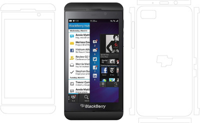 MudShi Front and Back Screen Guard for Blackberry Z10(Pack of 1)