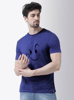 FRISKERS Graphic Print Men Round Neck Blue T-Shirt