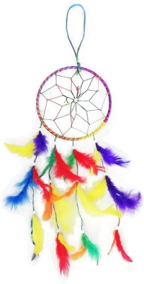 Ryme 4 Inches Multi Color Dream Catcher Wall Hanging For Home / Office Wool Dream Catcher(4 inch, Multicolor)