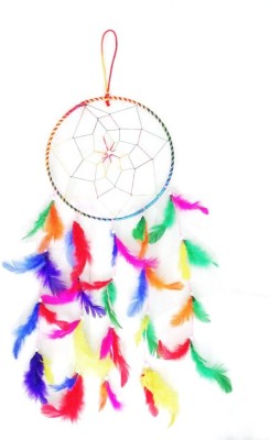 Ryme 5 Inches Multi Color Dream Catcher Wall Hanging For Home / Office Wool Dream Catcher(5 inch, Multicolor)