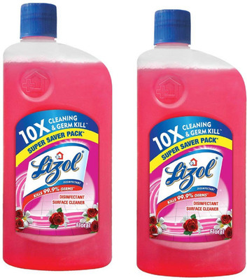 Lizol DISINFECTANT SURFACE CLEANER-VJYFBJ029 FLORAL(2 x 500 ml)