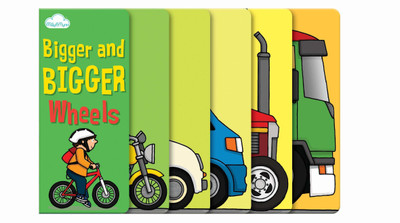 Bigger and Bigger Wheels (Layered Page Story Board Book)(English, Hardcover, Butterfield Moira)