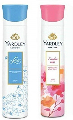 Yardley London Deodorant For Men Adventure And Gold Combo Pack 2 (150 ml) Deodorant Spray  -  For Women(300 ml, Pack of 2)