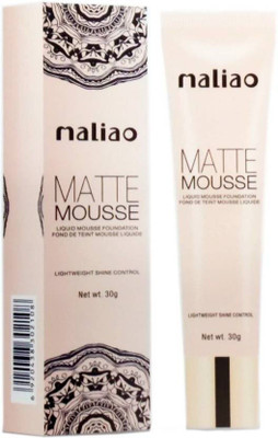 maliao Matte Mousse Liquid Foundation Lightweight Shine Control Foundation(Multicolor, 30 g)
