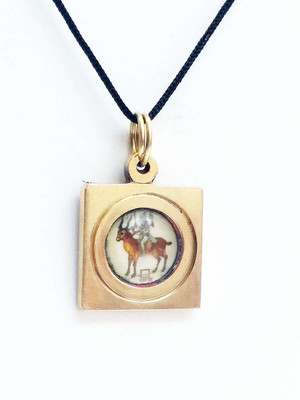 AIR9999 shree chandra graha yantra brass pendant Crystal Pendant