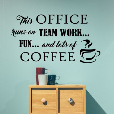 marvellous 59 cm coffelover..6 Self Adhesive Sticker(Pack of 1)