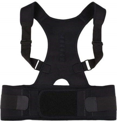 PRMUKH TREND Real Doctors Plus Posture Support BELT Posture Corrector(Black)