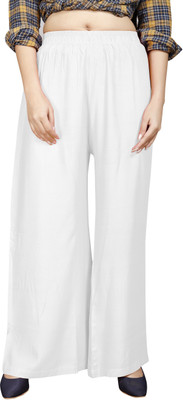 Hinayat Fashion Regular Fit Women White Trousers